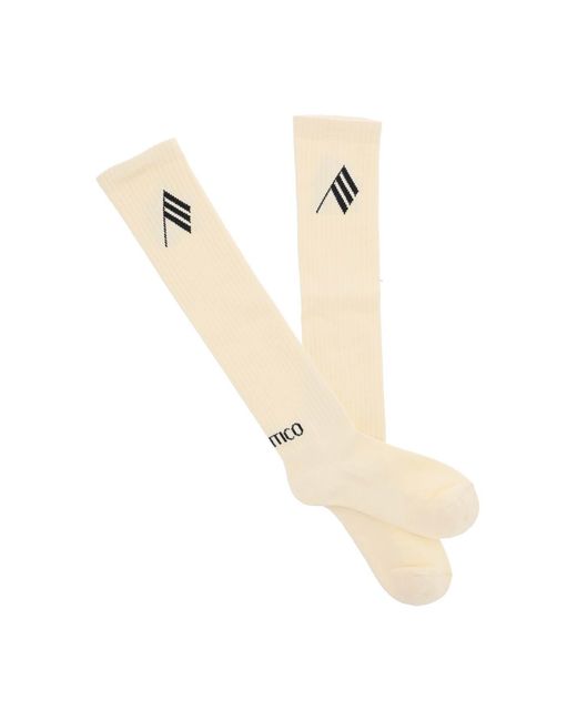 Chaussettes de sport courtes à logo Attico The Attico en coloris White