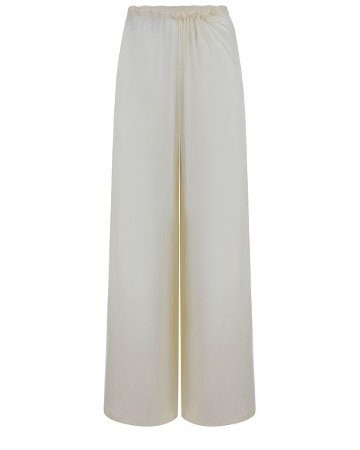 Pantalon de philosophie en tulle. PHILOSOPHY BY LORENZO SERAFINI en coloris White