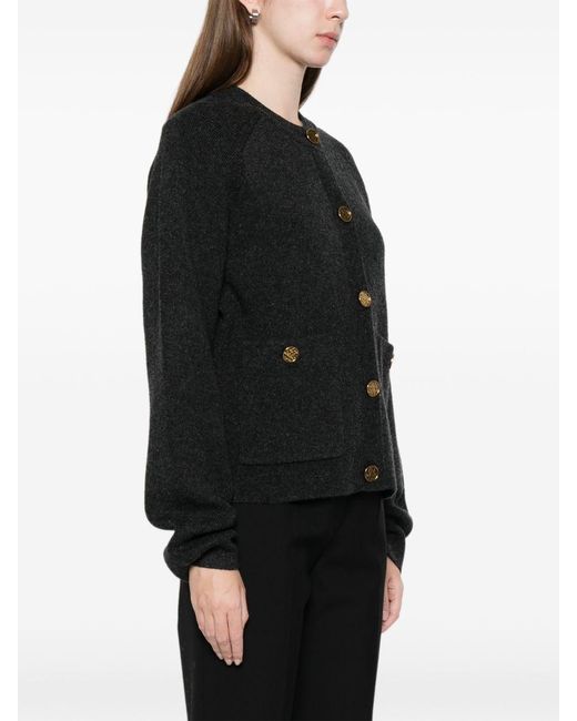 Totême  Black Wool Cardigan
