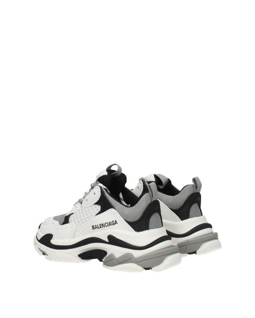 Balenciaga White Triple S Metallic Sneaker for men