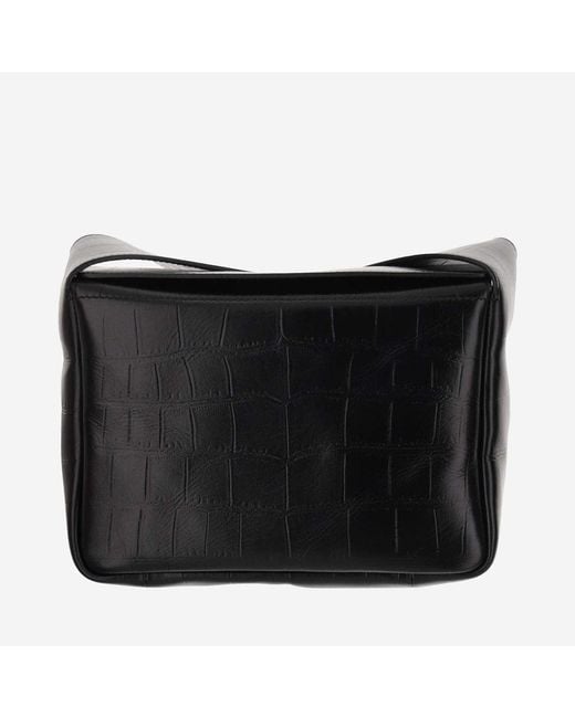 Jil Sander Black Flap Mini Shoulder Bag