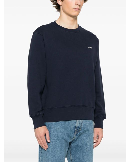Autry Katoenen Sweater in het Blue voor heren