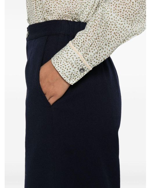 Forte Forte Cotton High Tailed Broek in het Blue