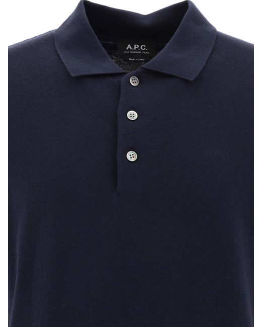 A.P.C. Gregory Polo -Hemd in Blue für Herren