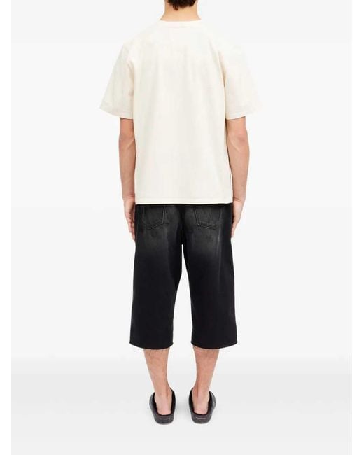MM6 by Maison Margiela Natural Crew Neck T Shirt