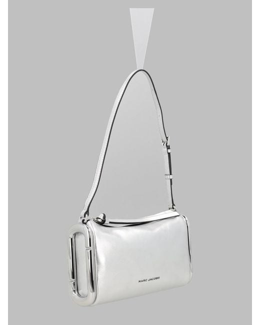 Marc Jacobs White Mini Luxe Leather Shoulder Bag