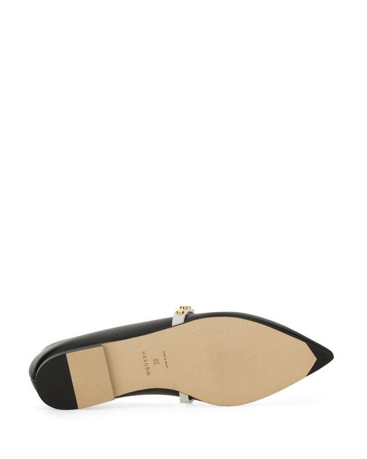McQueen Black Alexander Mc Queen Leather Ballerina