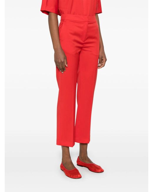 Loulou de Saison Red Cropped Trousers