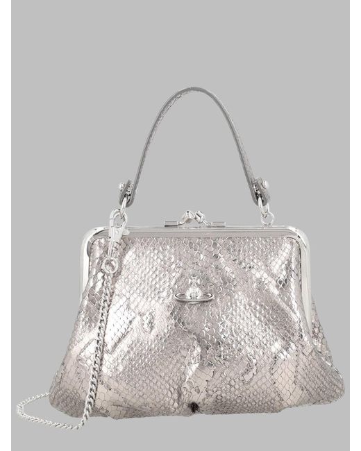 Vivienne Westwood Gray Chic Mini Handbag For