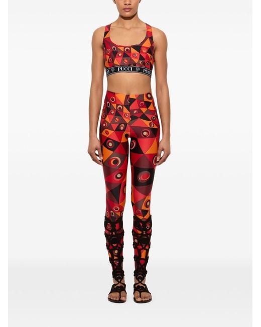 Emilio Pucci Red Occhi-Print Top