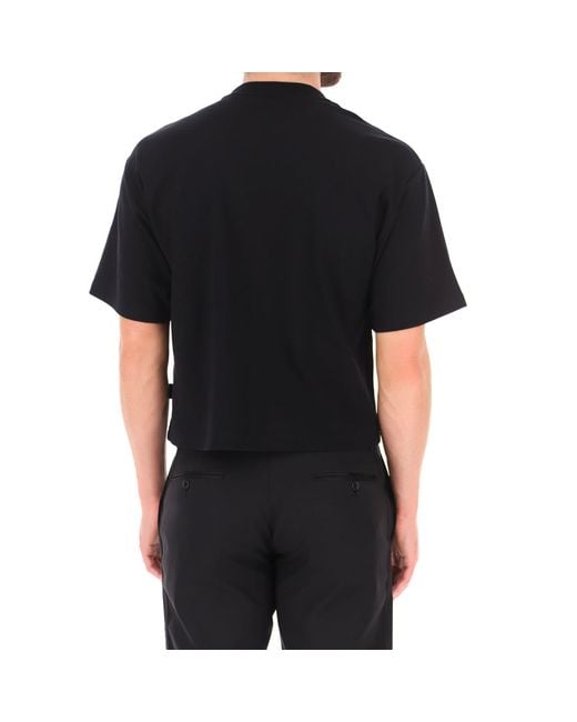 Gcds Black Cotton T-shirt for men