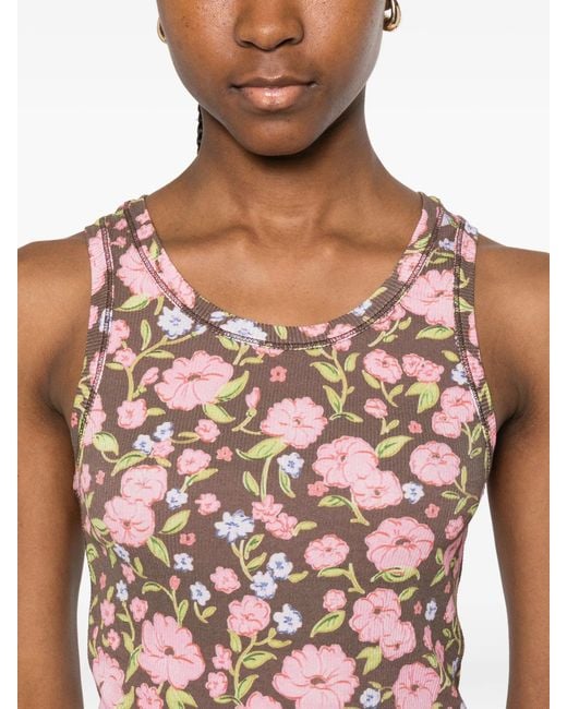 DIESEL Pink T-Fiore Top