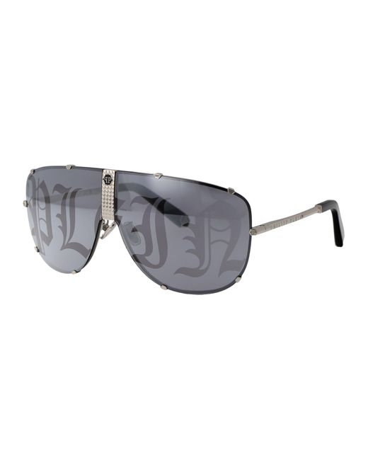 Philipp Plein Gray Sunglasses