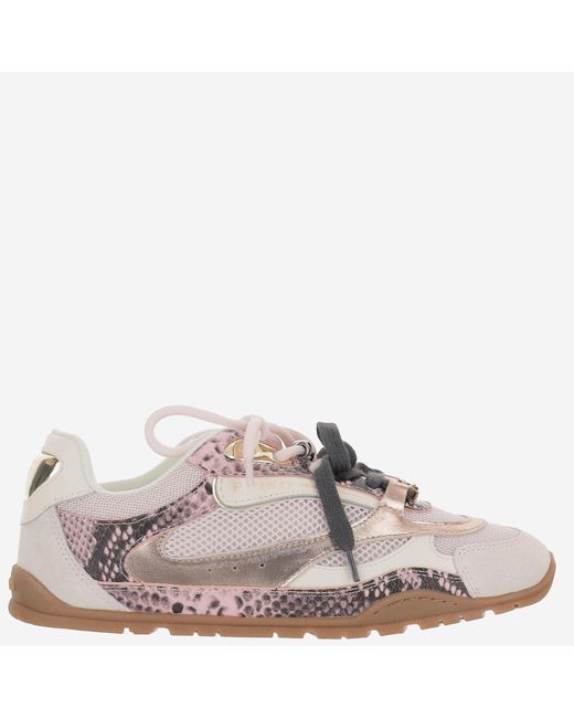 Pinko Gray Sneakers With Two-Tone Laces
