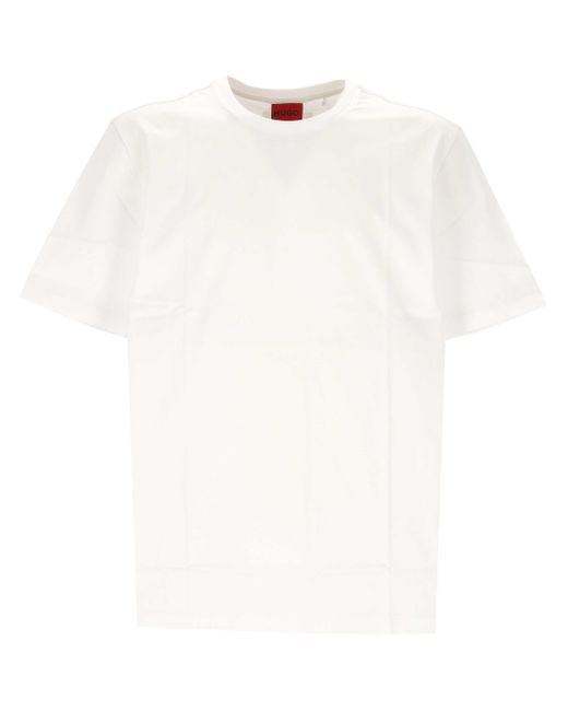 Camiseta de algodón blanco jefe Boss de hombre de color White