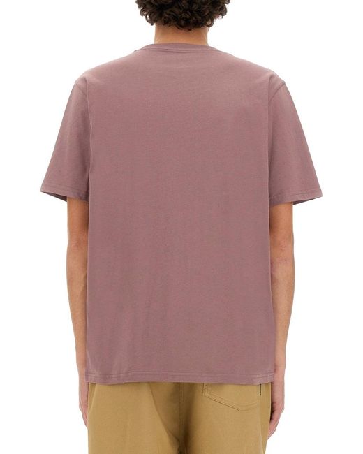 Carhartt Purple T Shirt With Pocket