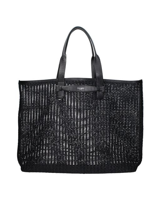 Dolce & Gabbana Black Dolce&Gabbana Shoulder Bags Rafia
