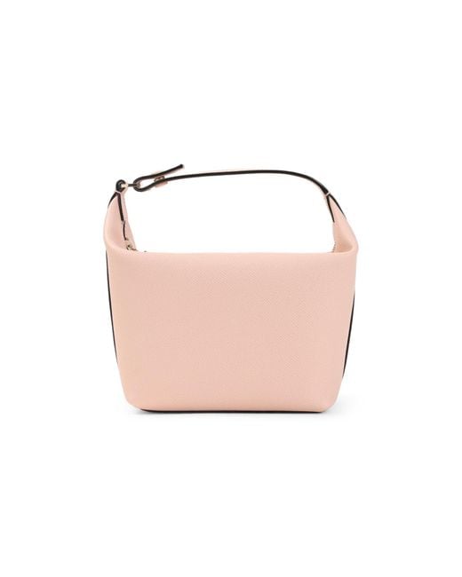 Valextra White Mini Handbag Pouch
