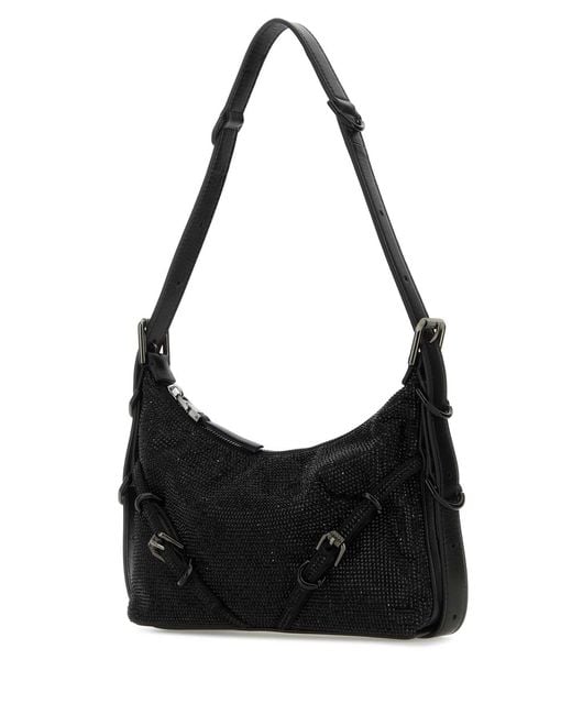 Givenchy Black Rhinestone Embellished Mini Top-Handle Bag