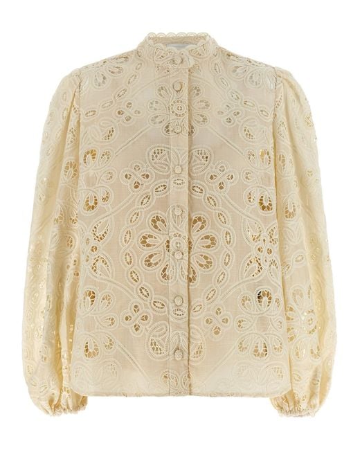 Zimmermann 'rhiannon' Blouse in het Natural