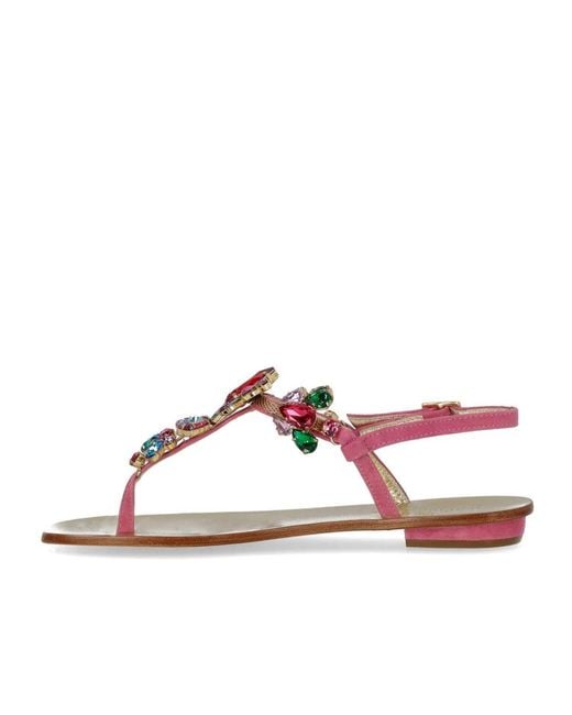 Paolo Ferrara Brown Thong Sandal