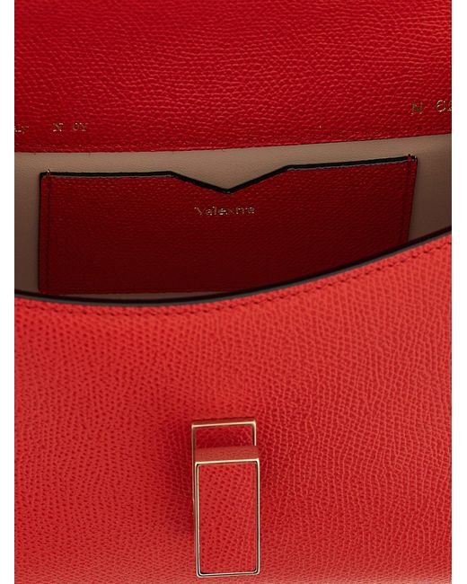 Valextra Red Micro 'iside' Crossbody -Tasche