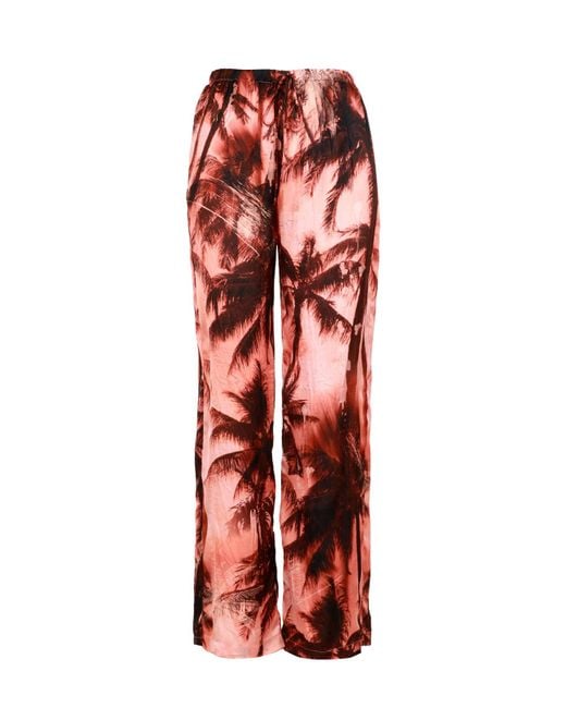 Erika Cavallini Semi Couture Red Trousers