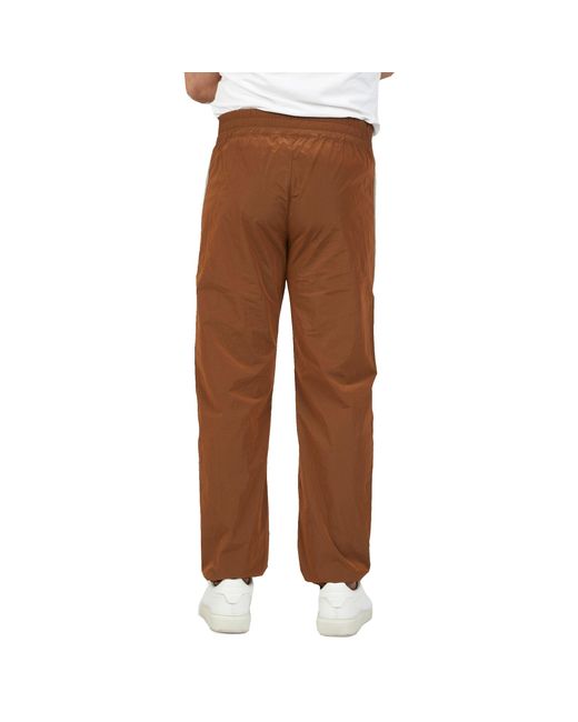 Palm Angels Brown Nylon Pants for men