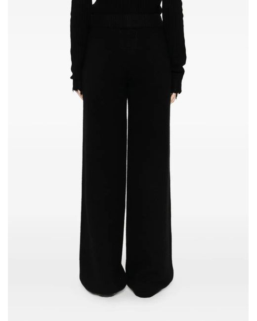 Uma Wang Kasjmier Broek in het Black