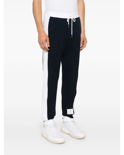 Thom Browne Black Sweatpants W/ Engineered 4 Bar for men