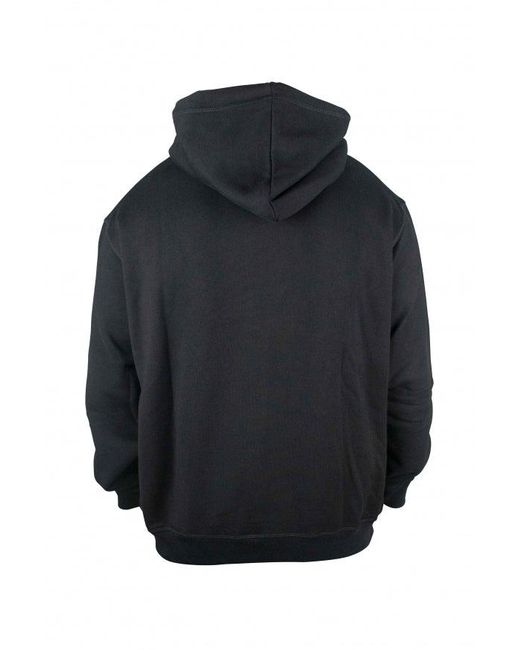 DSquared² Black Hooded Sweatshirt With Iconic Palm Graphic