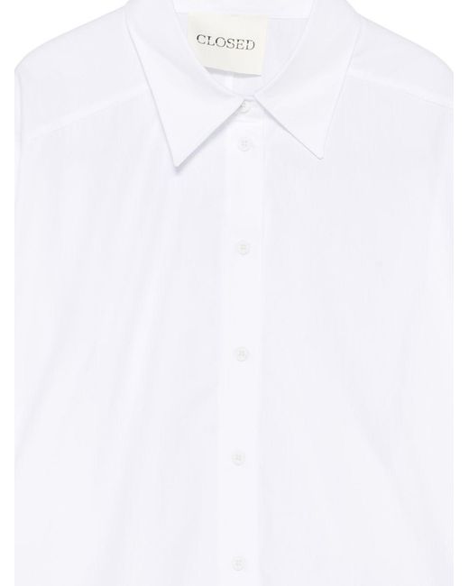Camisa Con Botones Closed de color White