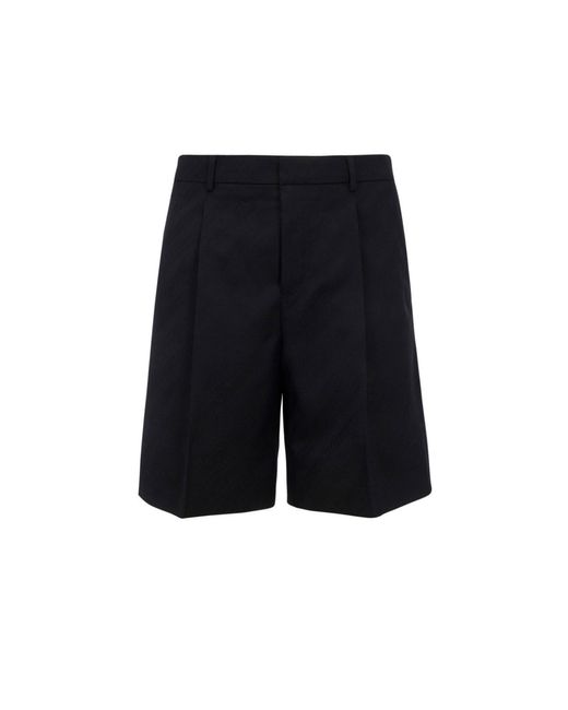Givenchy Black Striped Wool Shorts for men
