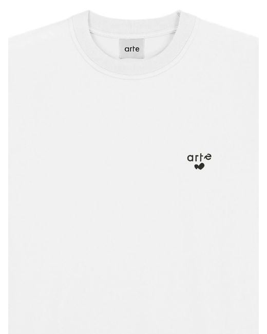 Arte' Black Heart Logo T Shirt for men