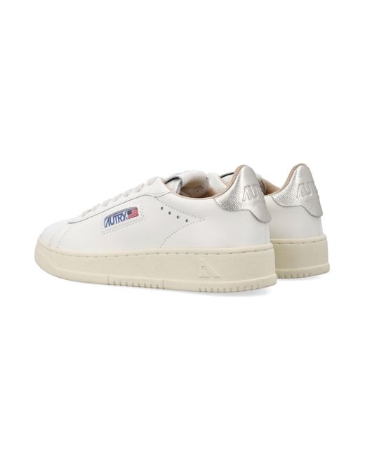 Autry White Elegant Leather Sneakers For