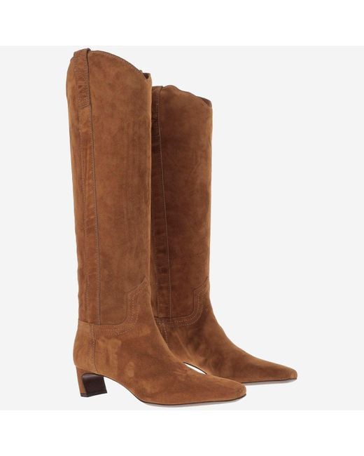 Sartore Brown Suede Leather Boots