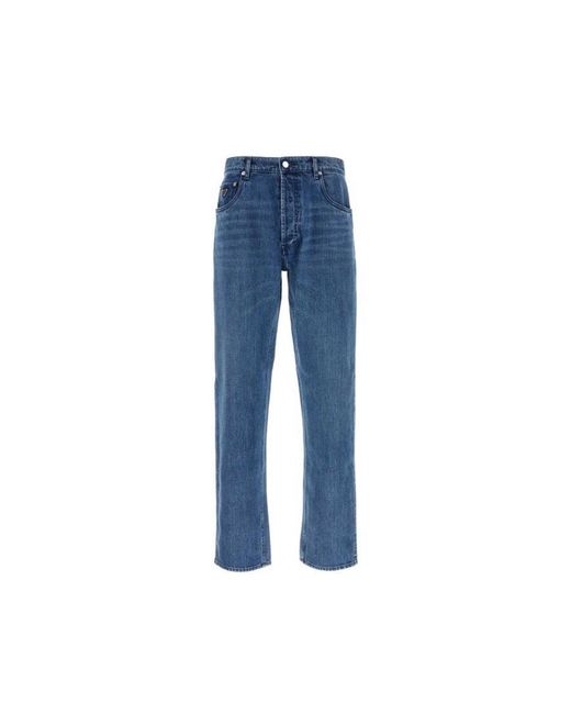 Jeans de mezclilla de algodón Prada de hombre de color Blue