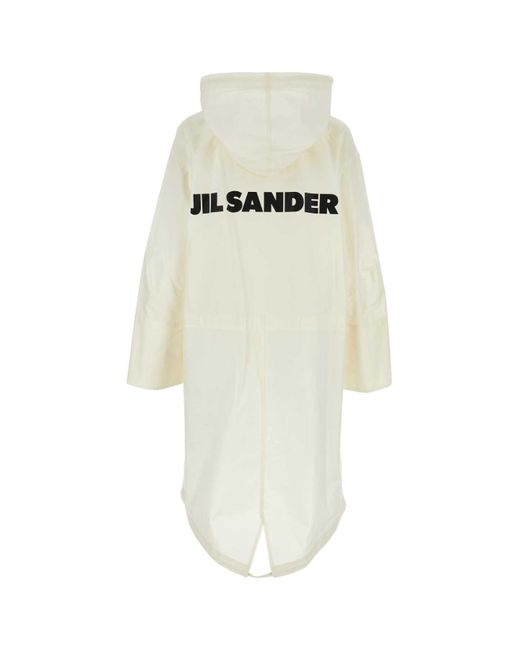 Jil Sander White Coats & Jackets