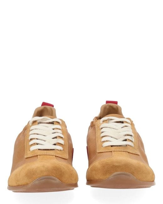 Uma Wang Brown Leather Sneaker for men