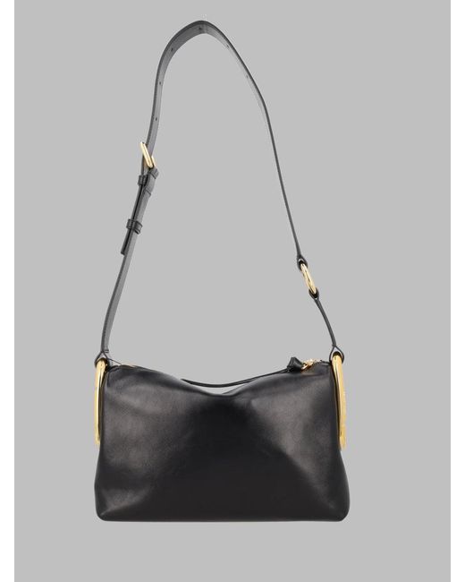 Marc Jacobs Gray Leather Shoulder Bag With Adjustable Strap