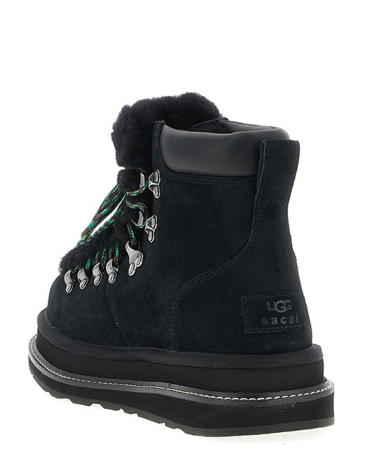 Ugg Black X Sacai Capsule 'Hiker' Ankle Boots