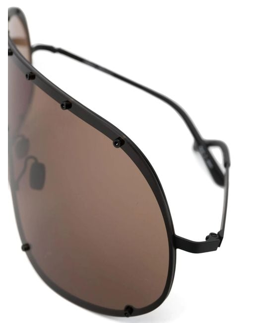 Rick Owens Natural Sunglasses Shield for men