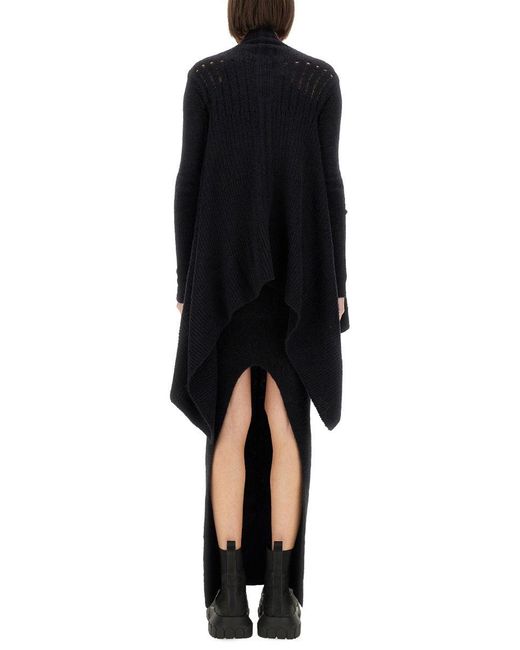 Rick Owens Black Knitted Cardigan
