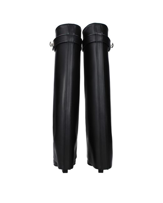 Givenchy Black Boots Frauen Leder schwarz