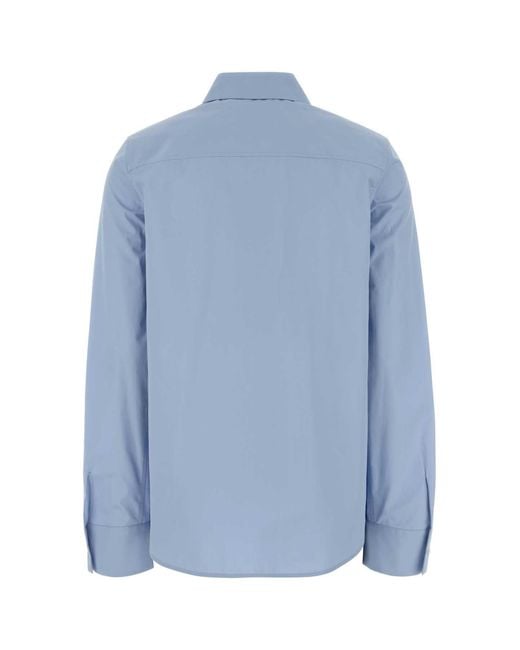 Jil Sander Blue Regular Solid Shirt
