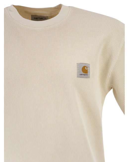 Carhartt White T-Shirt With Square Label