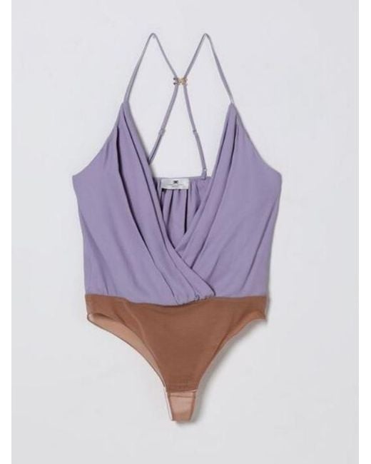 Elisabetta Franchi Purple Georgette Body