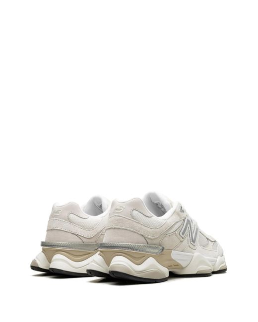 New Balance White 9060 Mushroom Sneakers