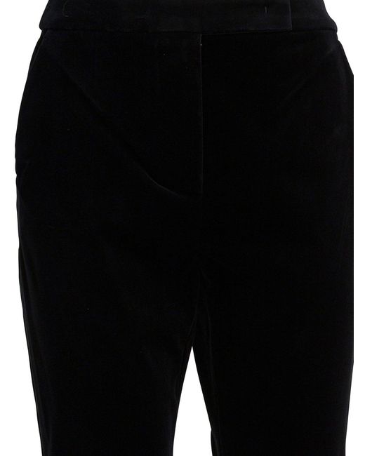 Max Mara Fluwelen Broek in het Black