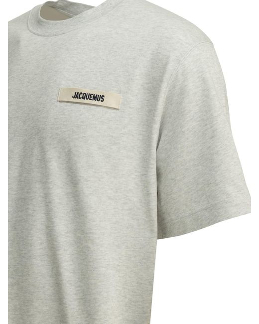 Jacquemus White "Gros Grain" Crew-Neck T-Shirt
